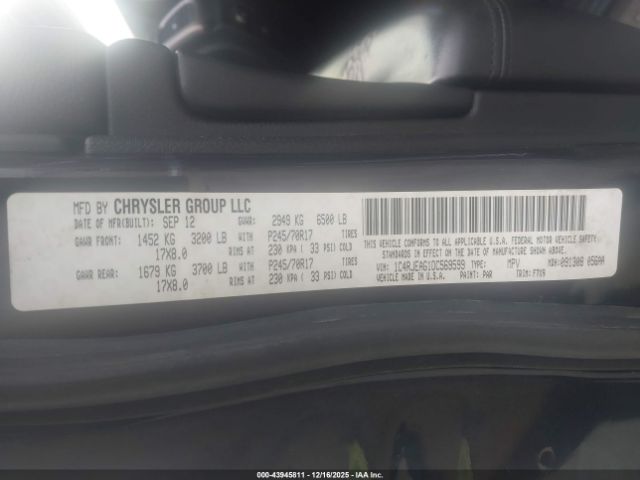 2013 JEEP GRAND CHEROKEE 1C4RJEAG1DC569599 Photo 8