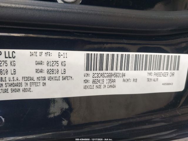 2011 CHRYSLER 300 2C3CA5CG6BH563184 Photo 8