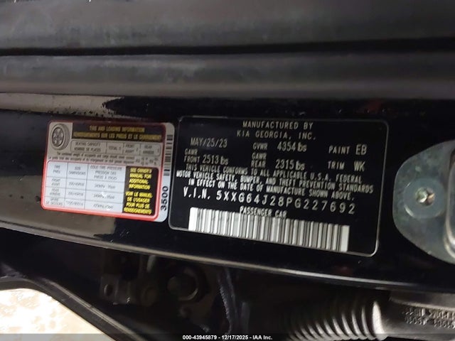 KIA K5 Gt-line 2023 5XXG64J28PG227692 Image 9