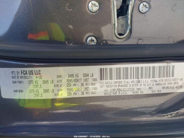 2019 JEEP CHEROKEE 1C4PJMBX1KD137229 Photo 8