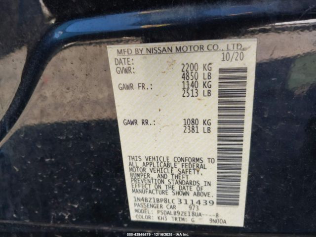 2020 NISSAN LEAF 1N4BZ1BP8LC311439 Photo 8