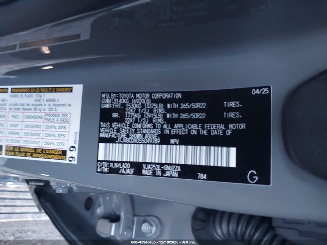 Продажа на аукционе авто 2025 Lexus Gx 550 Luxury+, vin: JTJVBCDX0S5049789, номер лота: 43946485