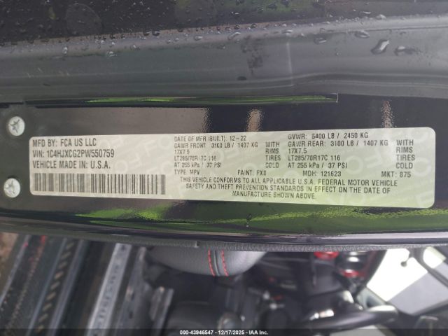 2023 JEEP WRANGLER 1C4HJXCG2PW550759 Photo 8