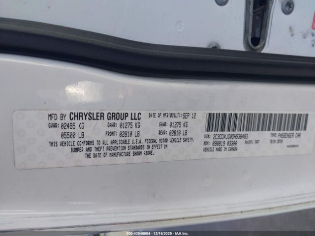 2013 DODGE CHARGER 2C3CDXJG0DH538483 Photo 8