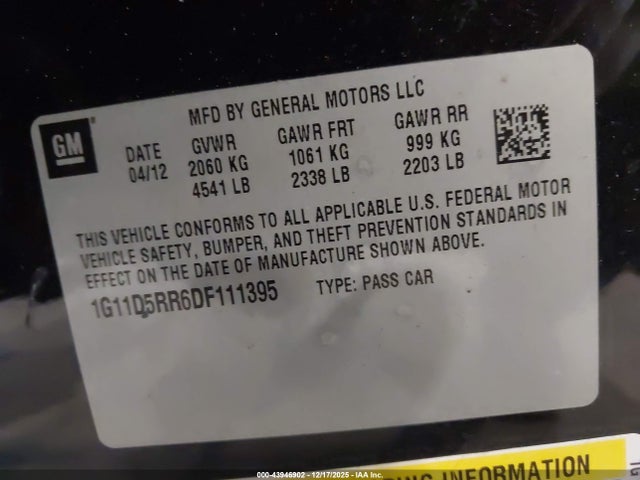 2013 CHEVROLET MALIBU 1G11D5RR6DF111395 Photo 8