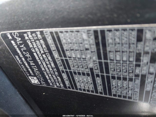 SALYL2FU4TA822548 Land Rover Range Rover Velar P400 Dynamic Se