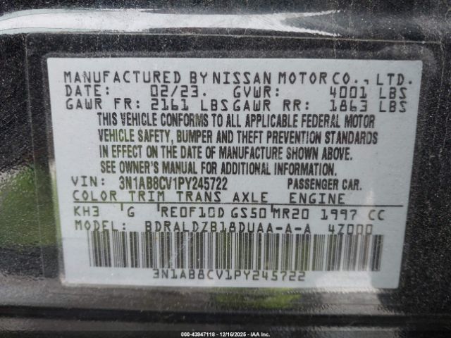 2023 NISSAN SENTRA 3N1AB8CV1PY245722 Photo 8