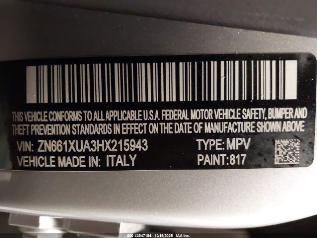 2017 MASERATI LEVANTE ZN661XUA3HX215943 Photo 8