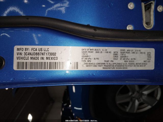 2022 JEEP COMPASS 3C4NJDBB7NT173002 Photo 8