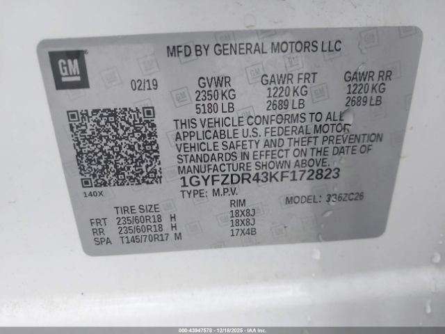 2019 CADILLAC XT4 1GYFZDR43KF172823 Photo 8
