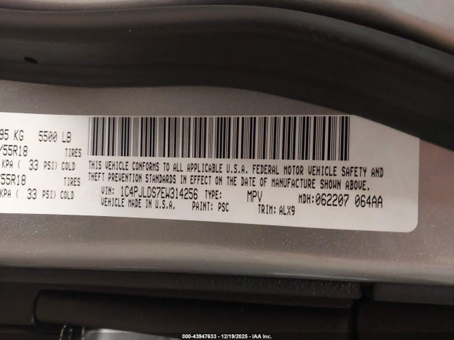 Jeep Cherokee Limited 2014 1C4PJLDS7EW314256 Image 9