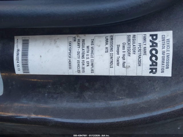 1XKYDP9X5FJ436656 Kenworth Construction T680