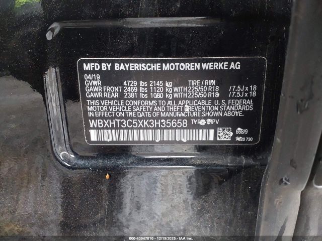 2019 BMW X1 WBXHT3C5XK3H35658 Photo 8