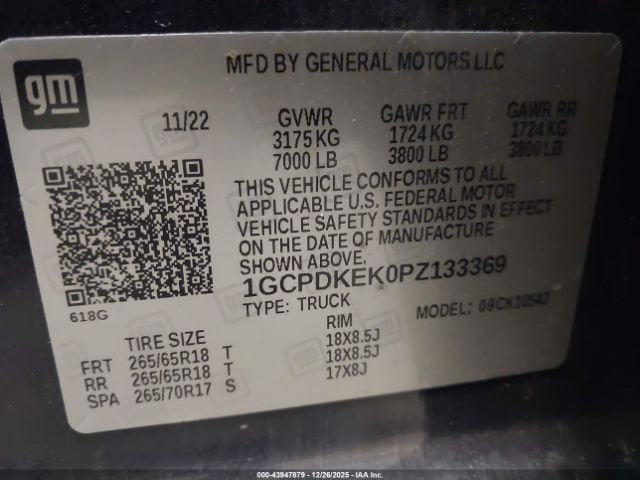 2023 CHEVROLET SILVERADO 1500 1GCPDKEK0PZ133369 Photo 8