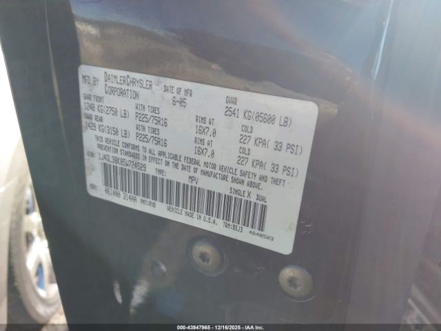 2005 JEEP LIBERTY 1J4GL38K85W724529 Photo 8