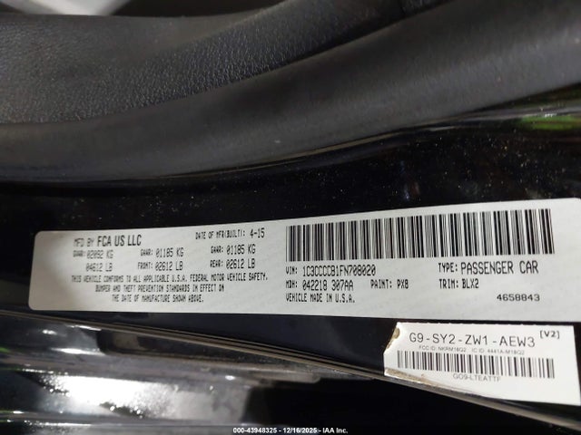 2015 CHRYSLER 200 1C3CCCCB1FN708020 Photo 8