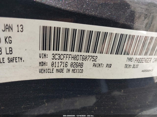 2013 FIAT 500 3C3CFFFH0DT607752 Photo 8