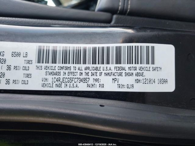 2015 JEEP GRAND CHEROKEE 1C4RJECG5FC734957 Photo 8