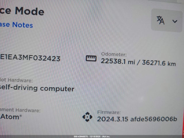 2021 TESLA MODEL 3 5YJ3E1EA3MF032423 Photo 6