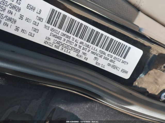 2014 DODGE DURANGO 1C4RDHEG2EC975959 Photo 8