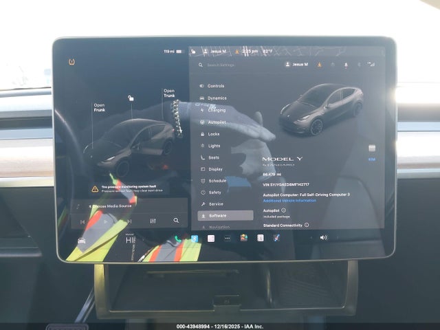 5YJYGAED8MF142717 Tesla Model Y Performance Dual Motor All-wheel Drive/standard Range Rear-wheel Drive
