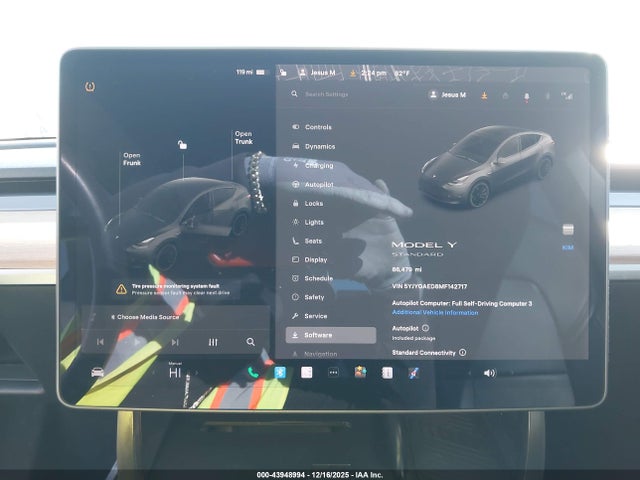 2021 TESLA MODEL Y 5YJYGAED8MF142717 Photo 6