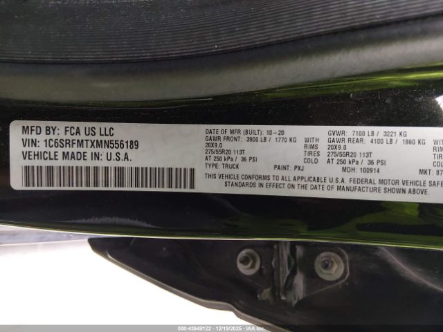 2021 RAM 1500 1C6SRFMTXMN556189 Photo 8