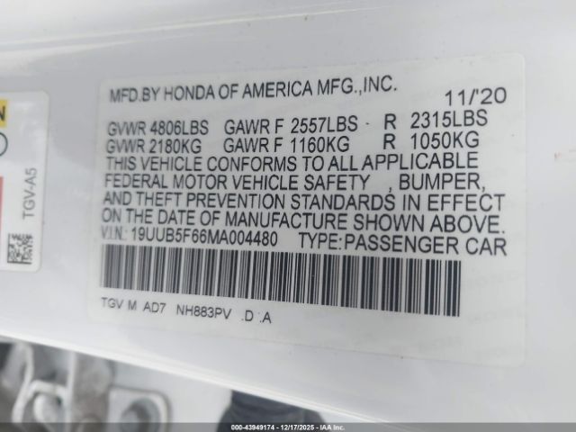 2021 ACURA TLX 19UUB5F66MA004480 Photo 8