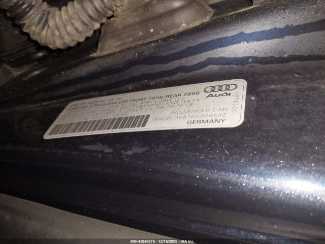 2010 AUDI A8 L WAURVAFA1AN008592 Photo 8