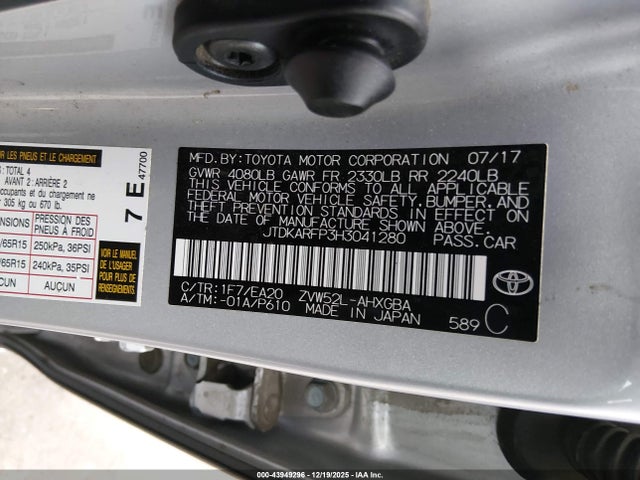 Toyota Prius Prime Premium 2017 JTDKARFP3H3041280 Image 25