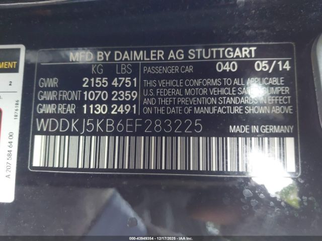 2014 MERCEDES-BENZ E 350 WDDKJ5KB6EF283225 Photo 8