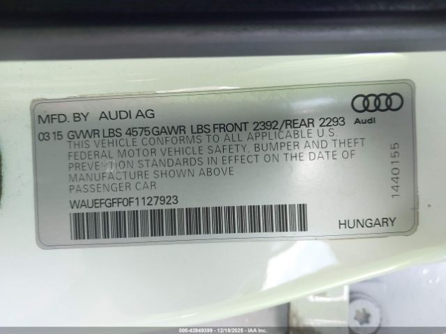 2015 AUDI A3 WAUEFGFF0F1127923 Photo 8