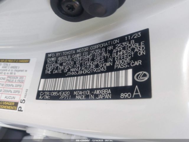 2024 LEXUS UX 250H JTHX6JBH0R2190243 Photo 8