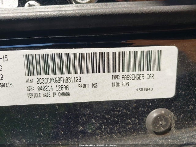 2015 CHRYSLER 300C 2C3CCAKG9FH831123 Photo 8