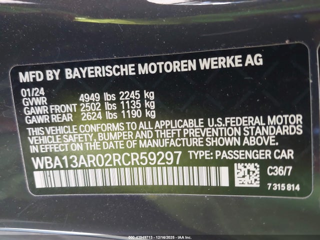 2024 BMW M440I WBA13AR02RCR59297 Photo 8