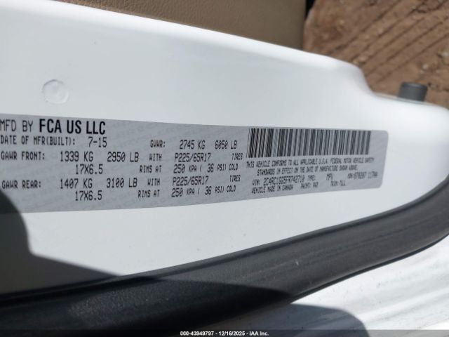 2015 CHRYSLER TOWN & COUNTRY 2C4RC1GG5FR742710 Photo 8