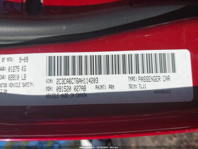 2010 CHRYSLER 300C 2C3CA6CT6AH114203 Photo 8