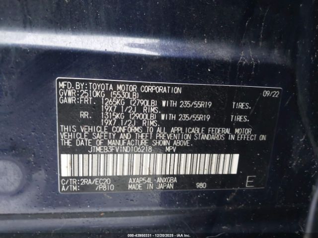 2022 TOYOTA RAV4 PRIME JTMEB3FV1ND106218 Photo 8