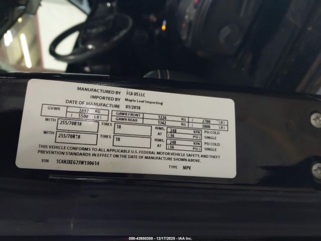 2018 JEEP WRANGLER UNLIMITED 1C4HJXEG7JW130614 Photo 8