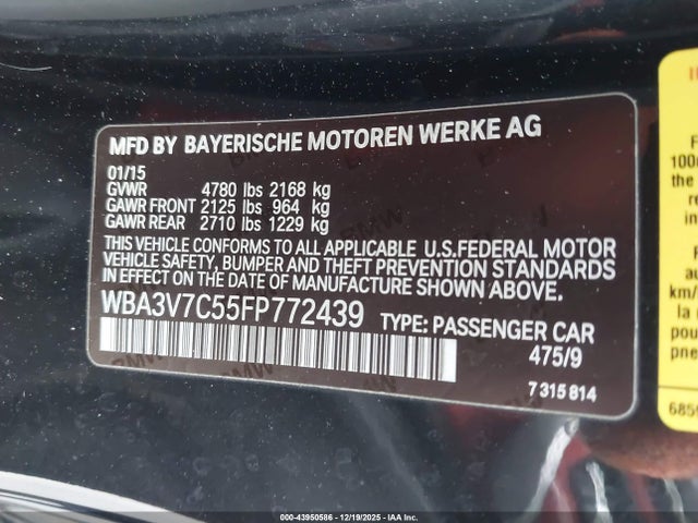 BMW 428i 2015 WBA3V7C55FP772439 Image 9