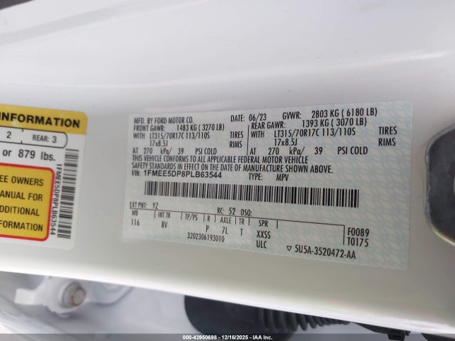 Ford Bronco Badlands 2023 1FMEE5DP8PLB63544 Image 9
