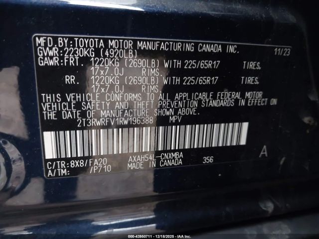 2024 TOYOTA RAV4 HYBRID 2T3RWRFV1RW196388 Photo 8
