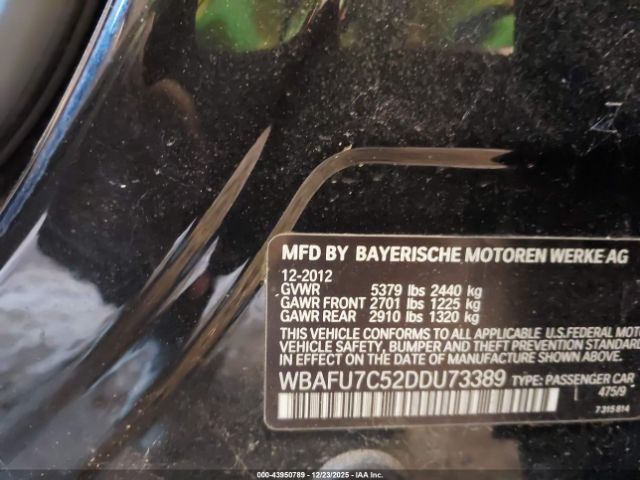 2013 BMW 535I WBAFU7C52DDU73389 Photo 8