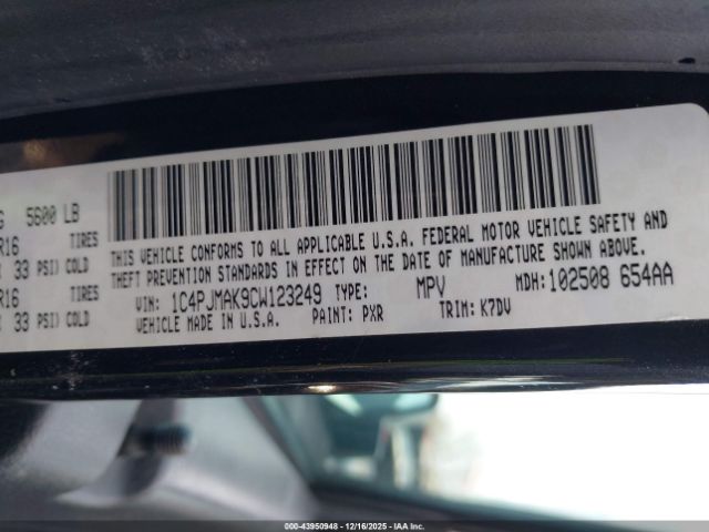 2012 JEEP LIBERTY 1C4PJMAK9CW123249 Photo 8