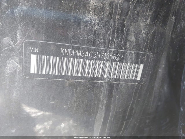 KNDPM3AC5H7135622 KIA Sportage Lx