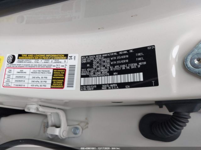 2024 TOYOTA GRAND HIGHLANDER 5TDAAAB54RS042178 Photo 8