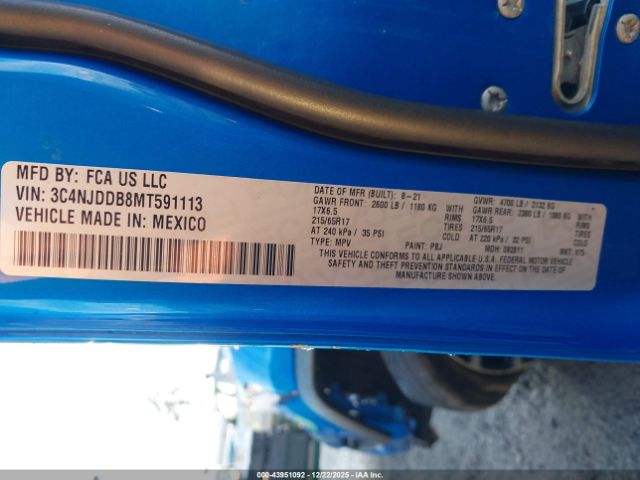 2021 JEEP COMPASS 3C4NJDDB8MT591113 Photo 8