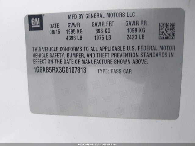 2016 CADILLAC ATS 1G6AB5RX3G0107813 Photo 8