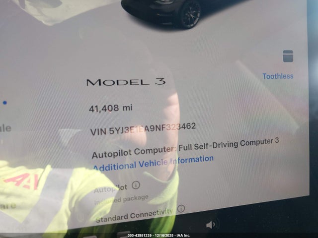 2022 TESLA MODEL 3 5YJ3E1EA9NF323462 Photo 6