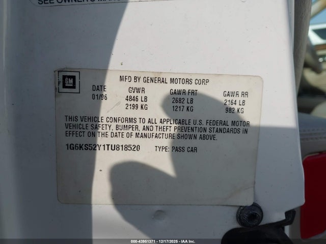 1996 CADILLAC SEVILLE 1G6KS52Y1TU818520 Photo 8